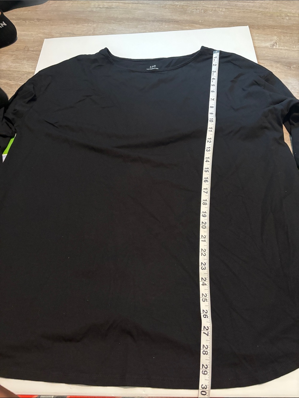 J. Jill Black Long Sleeve Scoop Neck Tunic
